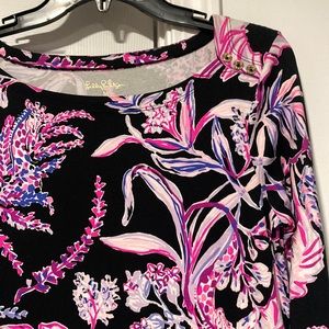 NWT Lilly Pulitzer Sophie dress UPF 50+ onyx Wild Within M